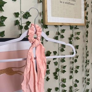 light pink scrunchie